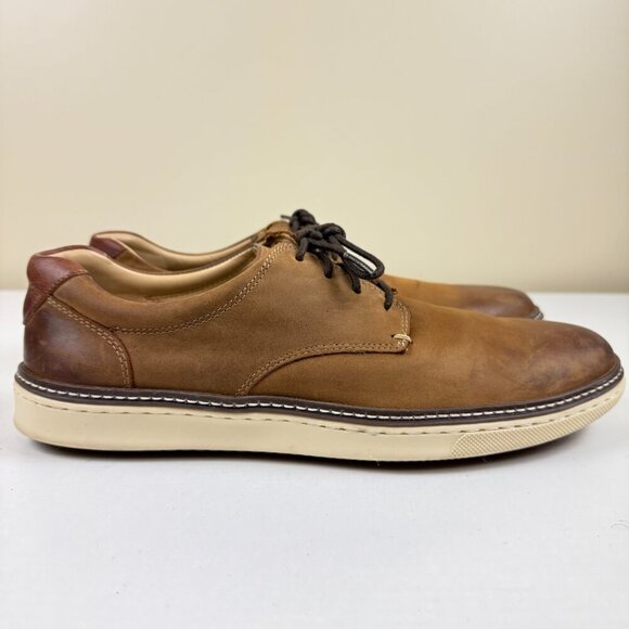 Like New Johnstone & Murphy McGuffey Tan Oiled Full Grain Leather Derby Sneaker main image 10